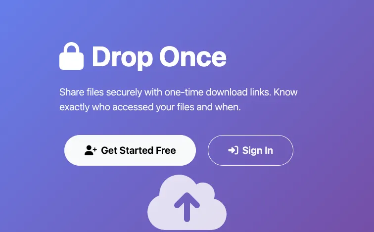 Drop Once project screenshot