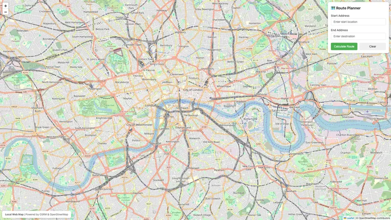 Maps project screenshot