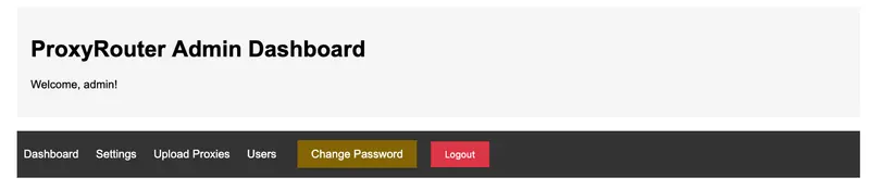 Proxy Router project screenshot