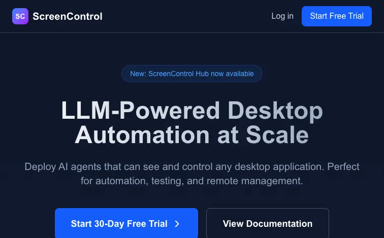 ScreenControl project screenshot
